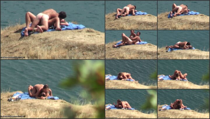 Spying on horny nudist man fucking his wife