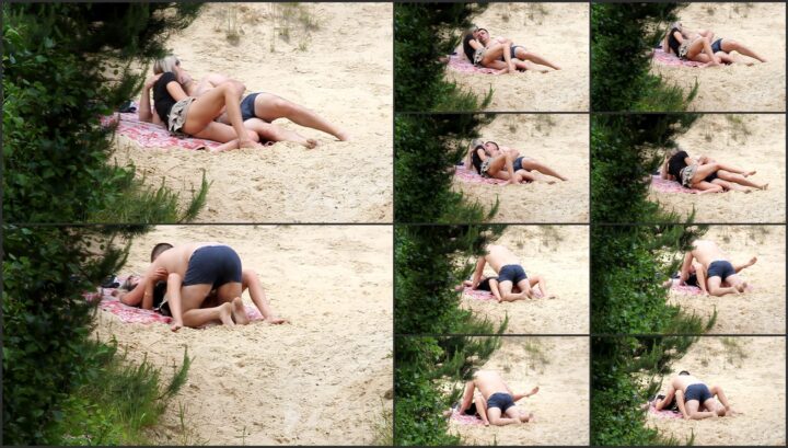 Fondling and fucking on a beach