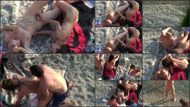 Nudist swingers caught by a voyeur