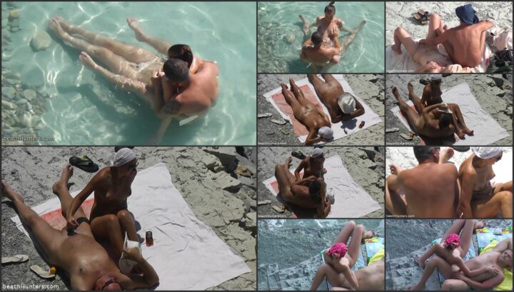 Voyeur zooms in on a young couple