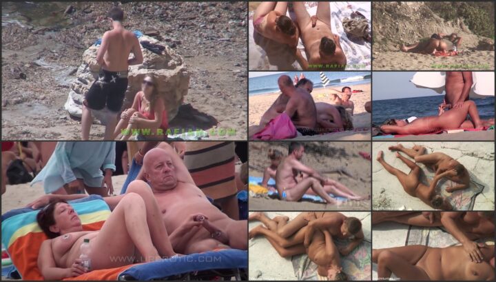 Voyeur catches sex on a sandy beach