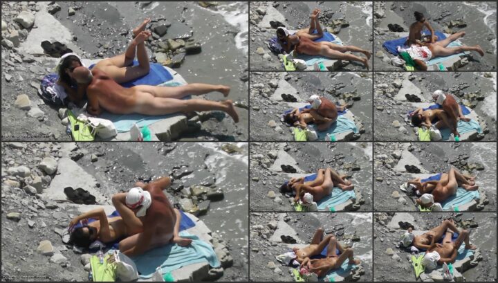 Nudists fucking in beach solitude