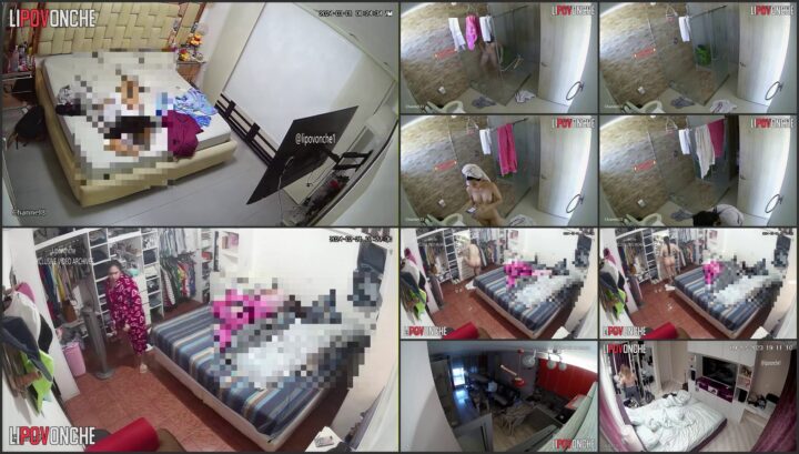 Naked babe spied with a hidden ip camera 14