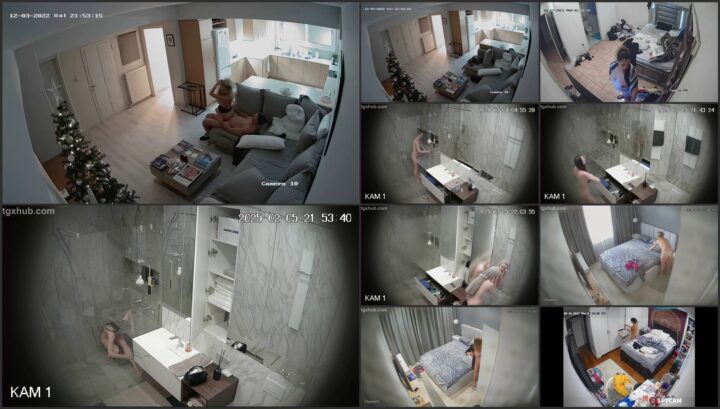 Naked babe spied with a hidden ip camera 19