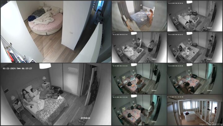 Naked babe spied with a hidden ip camera 23