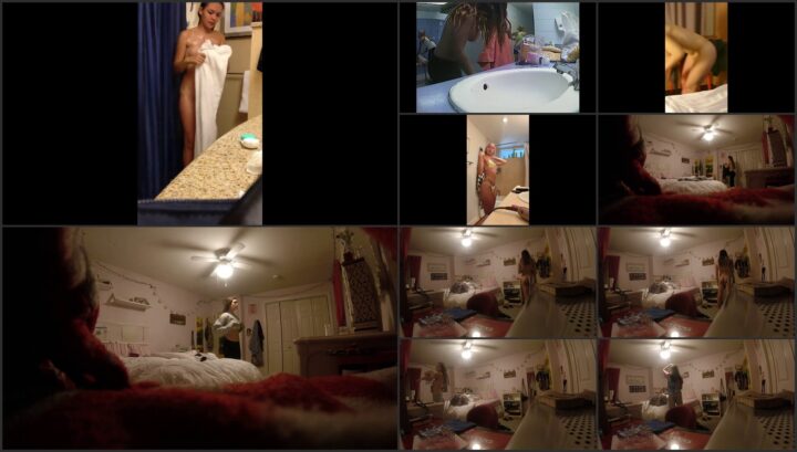 Hidden camera caught her dress and undress before shower 328