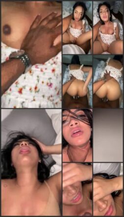 Wife gets off loudly while she rides dick in garage