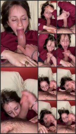 Blowjob can’t last long when she is involved