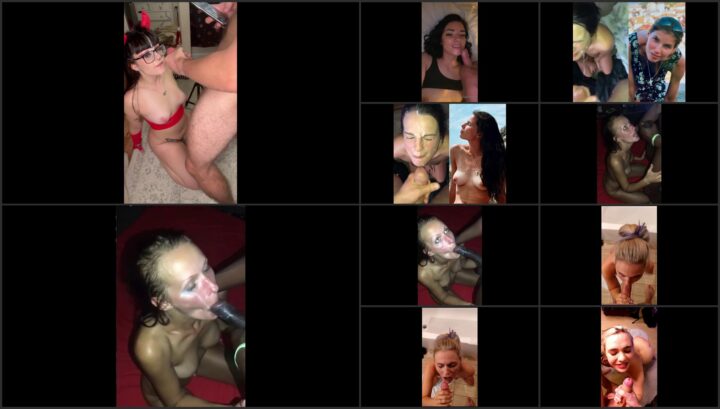 Hot blowjob with an unique finish