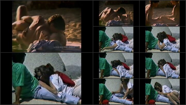 Voyeur peeps on beach sex form bushes