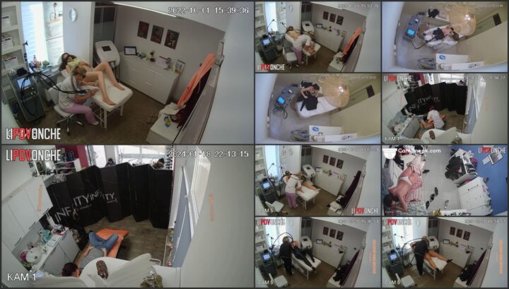 Hidden cam caught all of her hair removal treatment 101