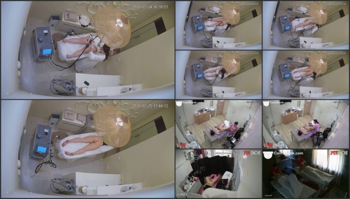 Hidden cam caught all of her hair removal treatment 102