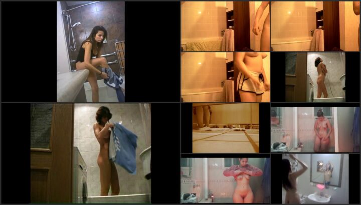 Hidden camera caught her dress and undress before shower 365