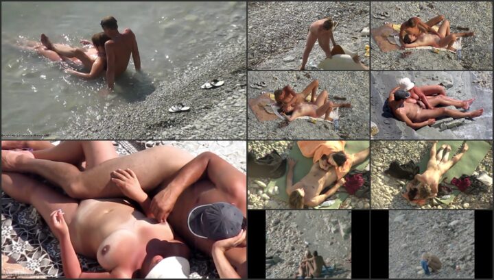 Couple banging on the beach