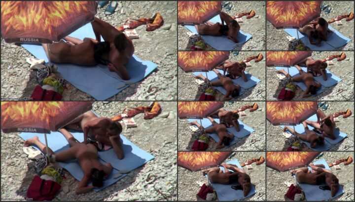 Nice zoomed view of beach sex