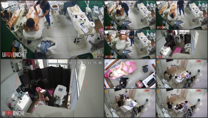 Hidden cam caught all of her hair removal treatment 108