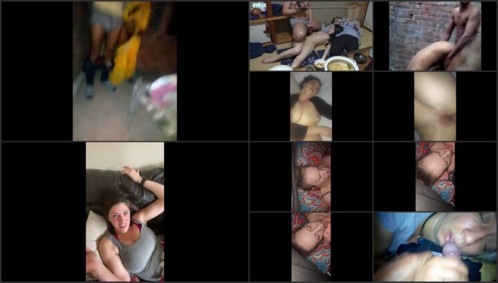 A collection of drunk girls, women, naked at home and on the streets 524