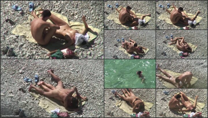 Awesome beach sex got spied