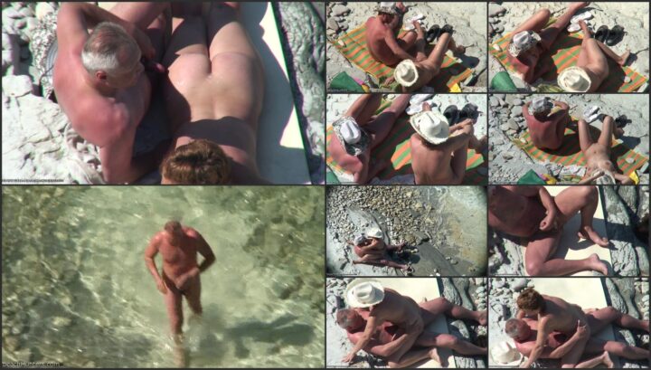 Spying beach sex from afar