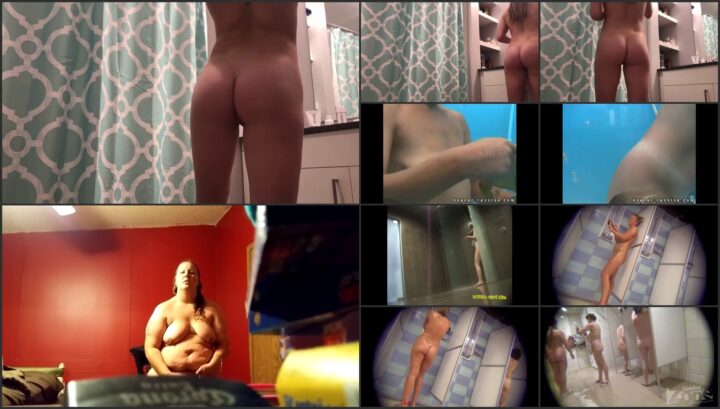 Hidden camera caught her dress and undress before shower 411