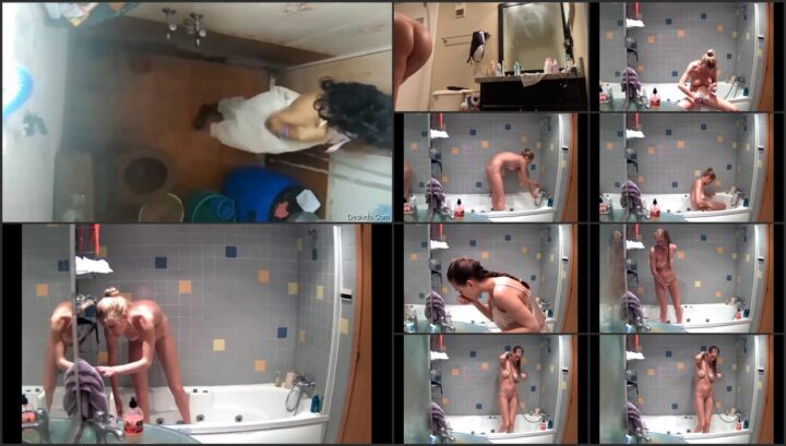 Hidden camera caught her dress and undress before shower 440